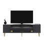 HANAH HOME TV polica Dekolp4 Anthracite Gold - slika 4