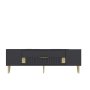 HANAH HOME TV polica Dekolp4 Anthracite Gold - slika 5