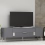 HANAH HOME TV polica Dekolp4 Anthracite Silver - slika 2