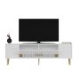 HANAH HOME TV polica Dekolp4 White Gold - slika 4