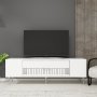 HANAH HOME TV polica Dekolp4 White Silver - slika 1