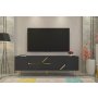 HANAH HOME TV polica Dekolp5 Anthracite Gold - slika 1