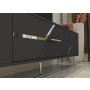 HANAH HOME TV polica Dekolp5 Anthracite Silver - slika 3
