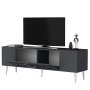 HANAH HOME TV polica Dekolp5 Anthracite Silver - slika 5