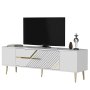 HANAH HOME TV polica Dekolp5 White Gold - slika 4
