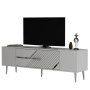HANAH HOME TV polica Dekolp5 White Silver - slika 4