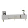 HANAH HOME TV polica Dekop1 White Gold - slika 3