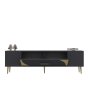 HANAH HOME TV polica Dekop2 Anthracite Gold - slika 4