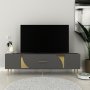 HANAH HOME TV polica Dekop2 Anthracite Gold - slika 1
