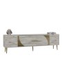 HANAH HOME TV polica Dekop2 Ephesus Marble Gold - slika 3