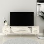 HANAH HOME TV polica Dekop2 Ephesus Marble Silver - slika 1