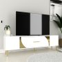 HANAH HOME TV polica Dekop2 White Gold - slika 2
