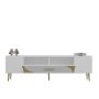 HANAH HOME TV polica Dekop2 White Gold - slika 4