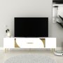 HANAH HOME TV polica Dekop2 White Gold - slika 1