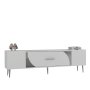 HANAH HOME TV polica Dekop2 White Silver - slika 3