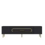 HANAH HOME TV polica Dekop3 Anthracite Gold - slika 5