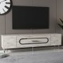 HANAH HOME TV polica Dekop3 Ephesus Marble Silver - slika 2