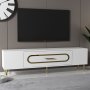 HANAH HOME TV polica Dekop3 White Gold - slika 2
