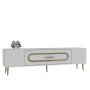 HANAH HOME TV polica Dekop3 White Gold - slika 3