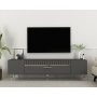 HANAH HOME TV polica Dekolp1 Anthracite Silver - slika 1