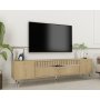 HANAH HOME TV polica Dekolp1 Sapphire Oak Silver - slika 2