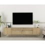 HANAH HOME TV polica Dekolp1 Sapphire Oak Silver - slika 1