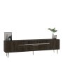 HANAH HOME TV polica Dekolp1 Walnut Silver - slika 3