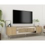 HANAH HOME TV polica Dekolp3 Sapphire Oak Silver - slika 2