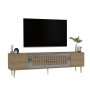 HANAH HOME TV polica Dekolp3 Sapphire Oak Silver - slika 3