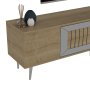 HANAH HOME TV polica Dekolp3 Sapphire Oak Silver - slika 5