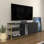 HANAH HOME TV polica Neola Gold Anthracite - slika 2