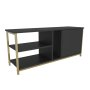 HANAH HOME TV polica Neola Gold Anthracite - slika 4
