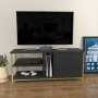 HANAH HOME TV polica Neola Gold Anthracite - slika 1