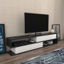 HANAH HOME TV polica Cortez Anthracite White - slika 2