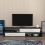 HANAH HOME TV polica Cortez Anthracite White - slika 1