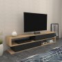 HANAH HOME TV polica Cortez Oak Anthracite - slika 2