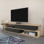 HANAH HOME TV polica Cortez Oak Anthracite - slika 3