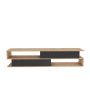 HANAH HOME TV polica Cortez Oak Anthracite - slika 4