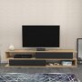 HANAH HOME TV polica Cortez Oak Anthracite - slika 1