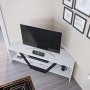 HANAH HOME TV polica Sares White Black - slika 4