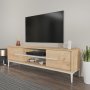 HANAH HOME TV polica Eslem Oak White - slika 2