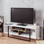 HANAH HOME TV polica Asal (120) White Ud Black - slika 1