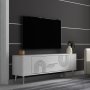 HANAH HOME TV polica Retrol2 White Silver - slika 2
