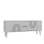 HANAH HOME TV polica Retrol2 White Silver - slika 3