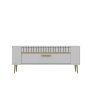 HANAH HOME TV polica Retrolp1 White Gold - slika 3