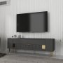 HANAH HOME TV polica Retrolp4 Anthracite Gold - slika 2