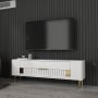 HANAH HOME TV polica Retrolp4 White Gold - slika 2