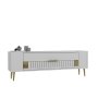 HANAH HOME TV polica Retrolp4 White Gold - slika 3