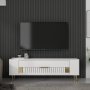 HANAH HOME TV polica Retrolp4 White Gold - slika 1