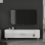 HANAH HOME TV polica Retrolp4 White Silver - slika 1